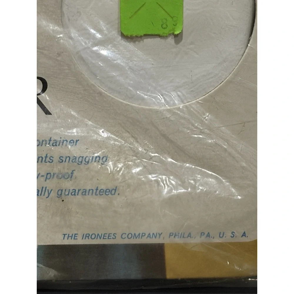 Ironees Round Bushel Laundry Basket Liner White Plastic NOS